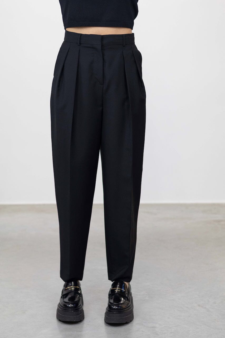 MARCHE TAPERED PANTS WITH SUPER HIGH WAIST – KURE