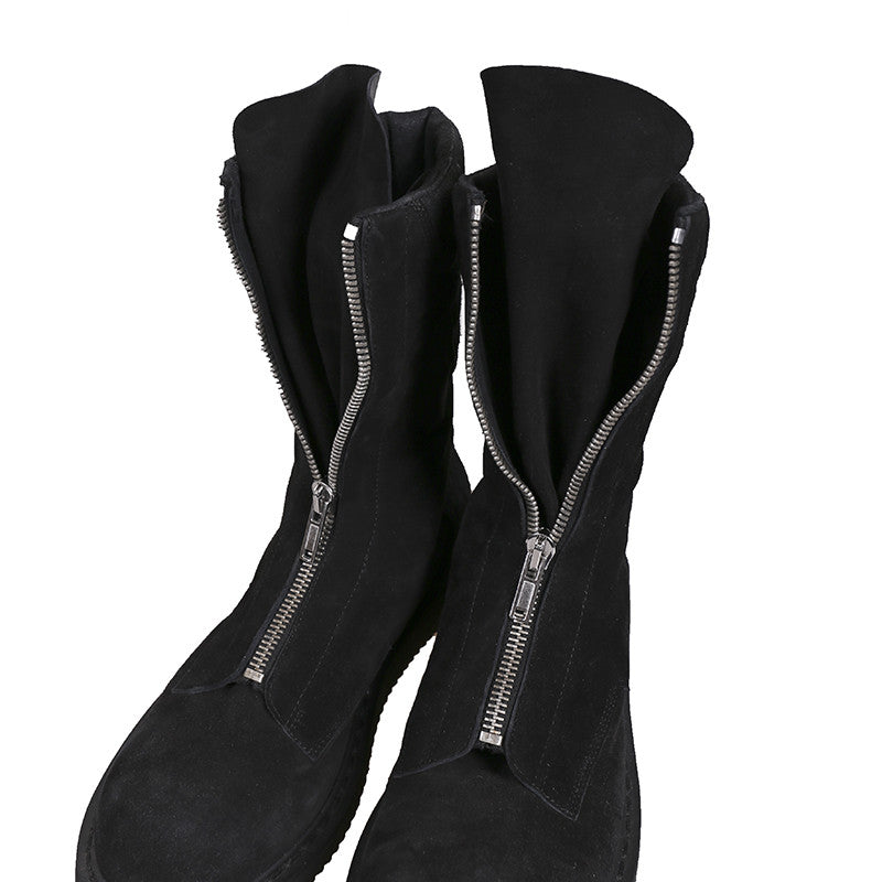 rick owens zip boots