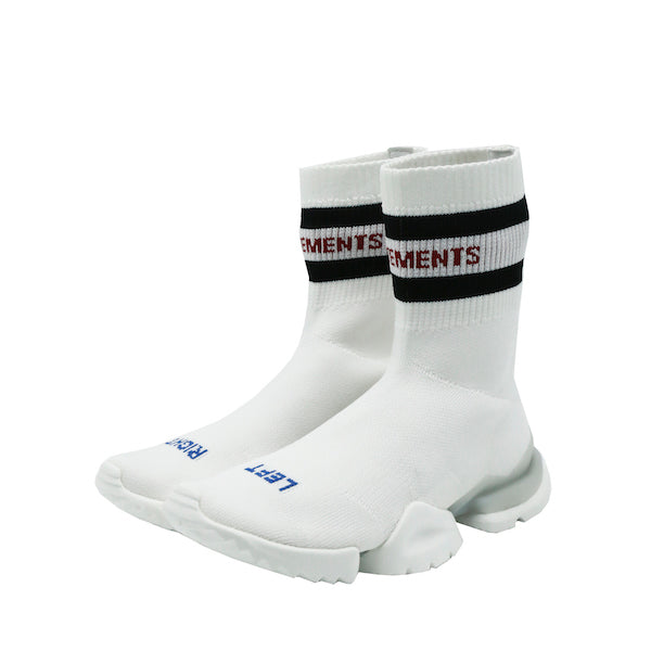 VETEMENTS x Reebok White Edition Sock 