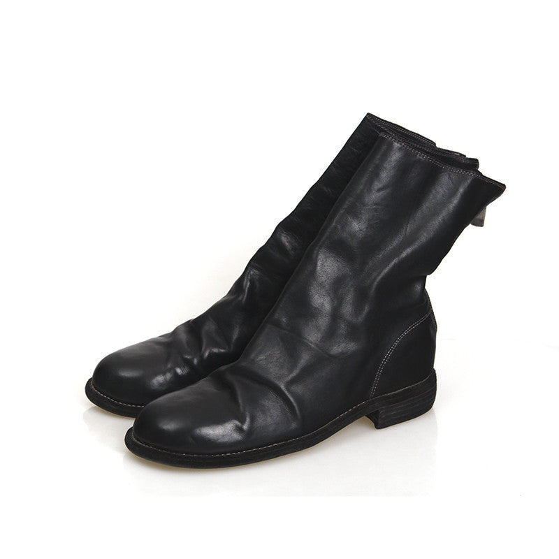 GUIDI 988 HORSE LEATHER BACK ZIP BOOT 