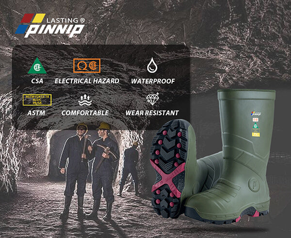 LASTING PINNIP Snow Conquer boots provide waterproof protection, electrical hazard safety, and wear resistance, ideal for winter work conditions