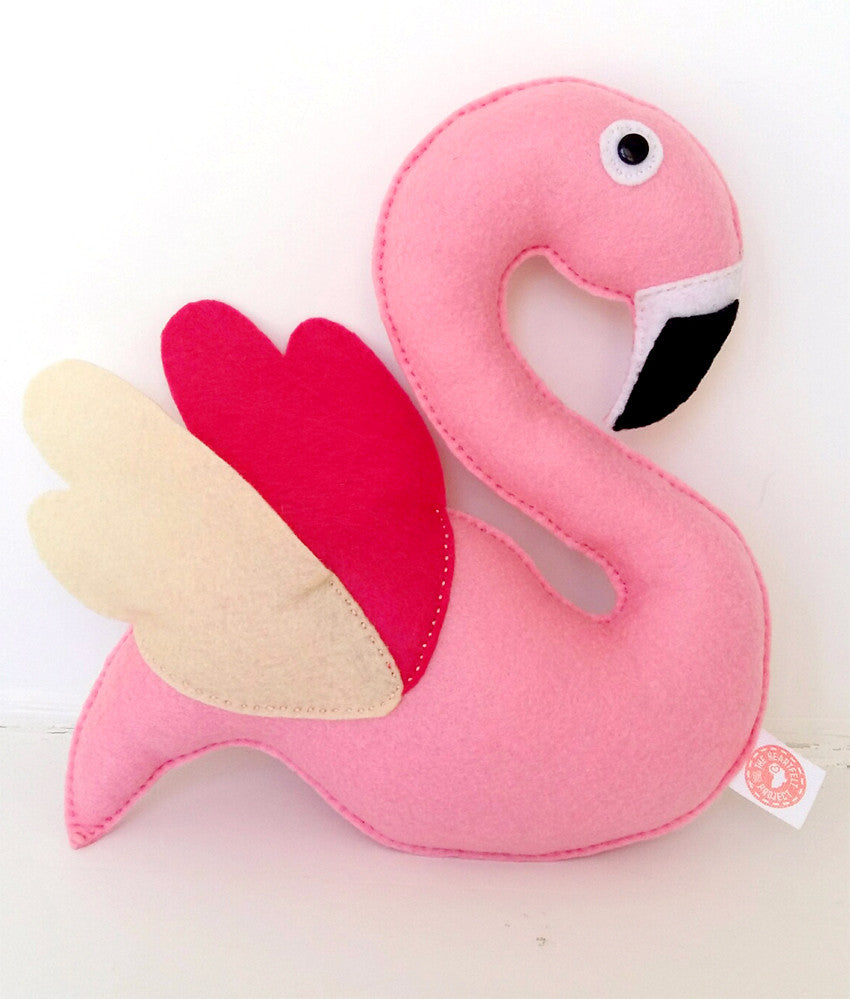 pink flamingo plush toy