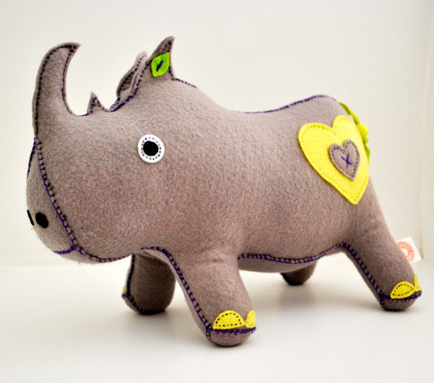 large stuffed rhino