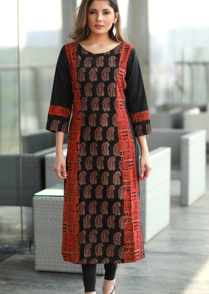 designer silk kurtis online