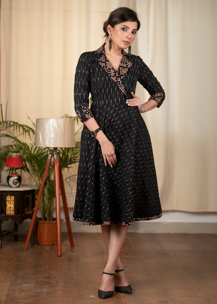 Exclusive Ajrakh printed one piece dress – Sujatra