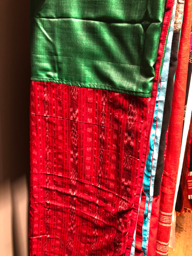 Exclusive pure silk saree with sambalpuri ikat pallu - Sujatra
