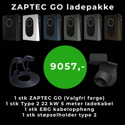 Zaptec GO ladepakke