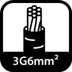 PFXP installasjonskabel — 3G6mm² — Elbilgrossisten