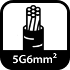 TFXP installasjonskabel — 5G6mm² — Elbilgrossisten