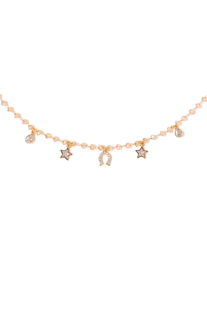 Rosie Champagne Lucky Necklace