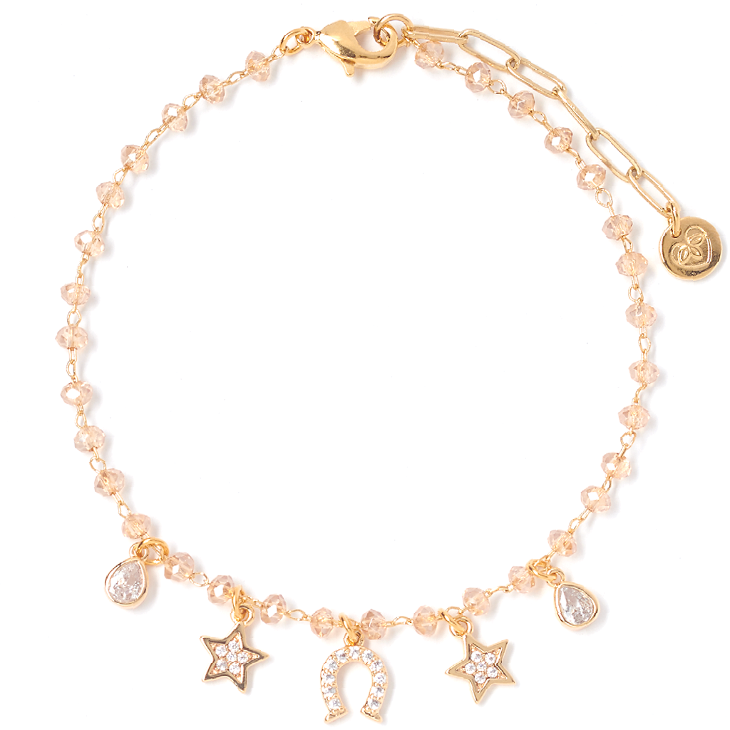 Rosie Champagne Lucky Charm Bracelet