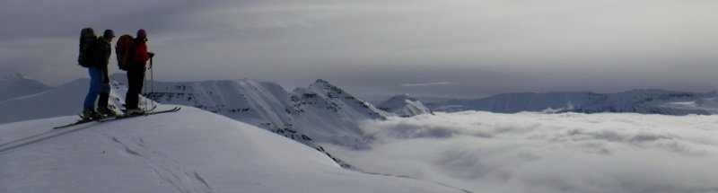 Ski touring Iceland