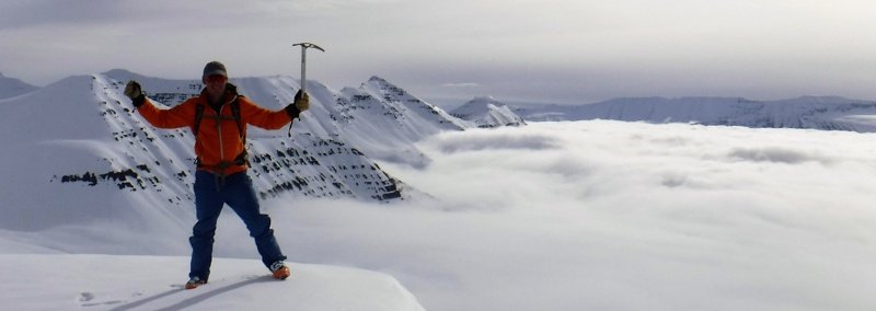 Ski touring Iceland