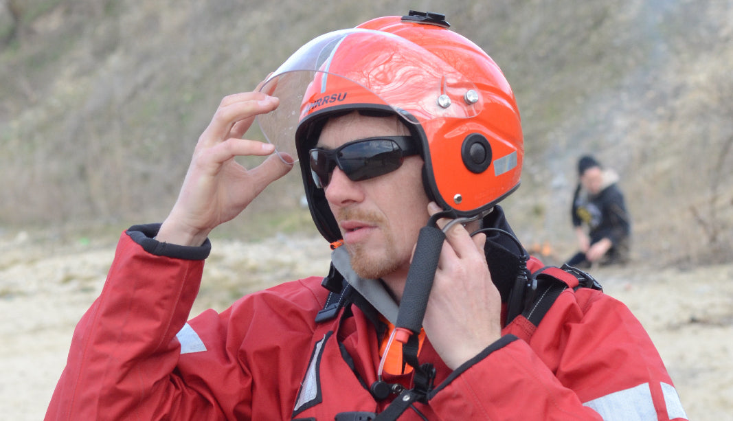 JOhn Maczko hovercraft pilot and Armadillo Merino® wearer and Champion