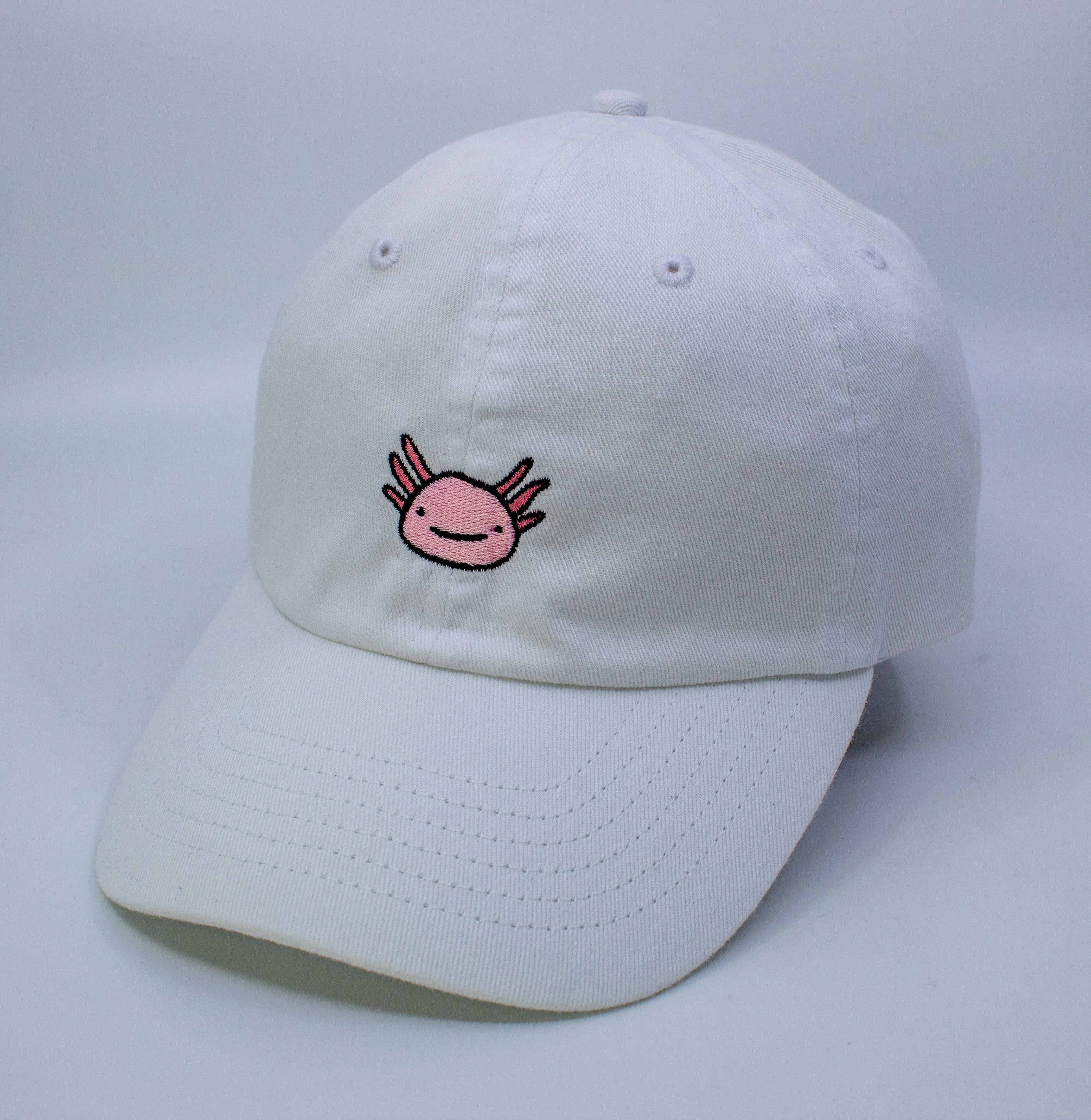 Standard Goods Axolotl Dad Hat - White