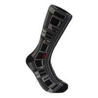 Transit Tees Socks Chicago 'L' Train Black