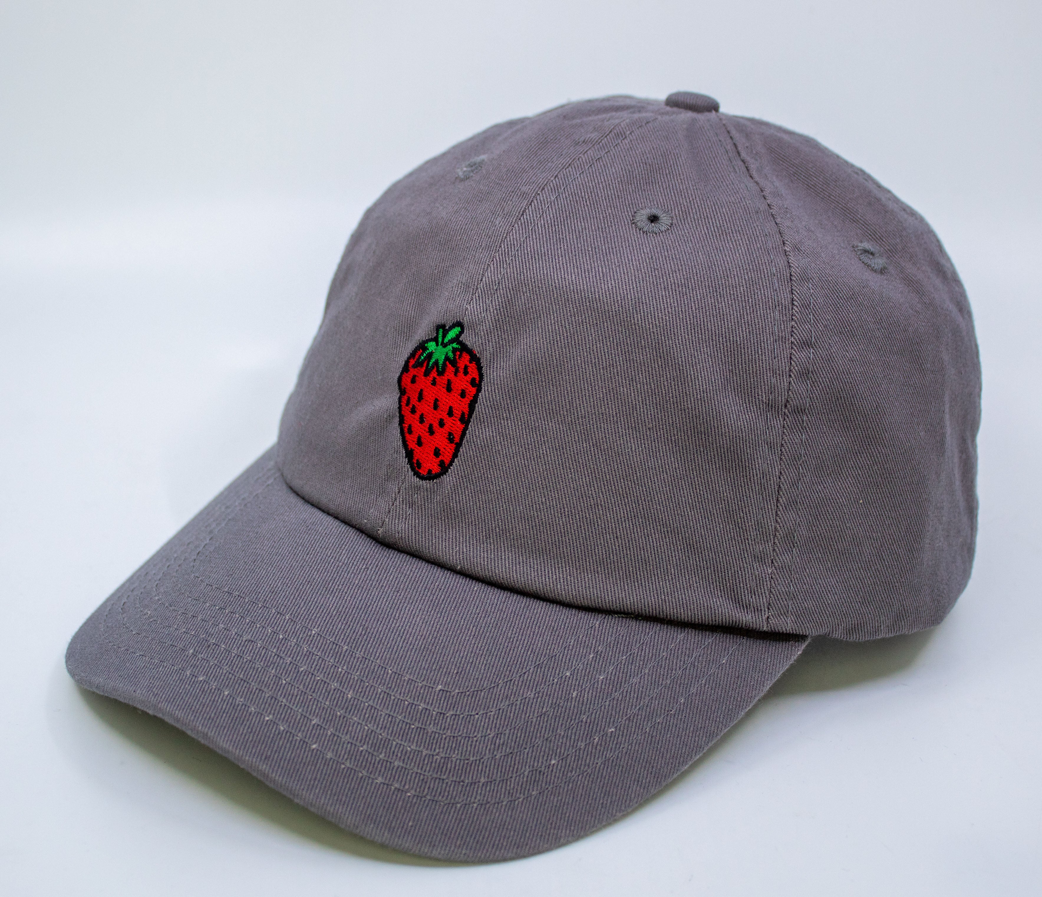 Standard Goods Strawberry Dad Hat - Grey/Charcoal