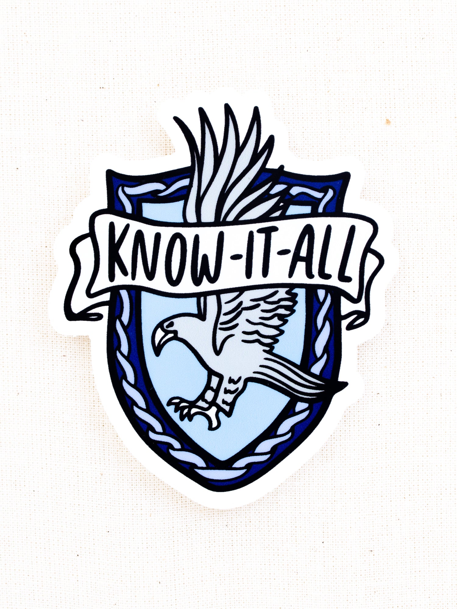 Brittany Paige HP Ravenclaw "Know It All" Sticker