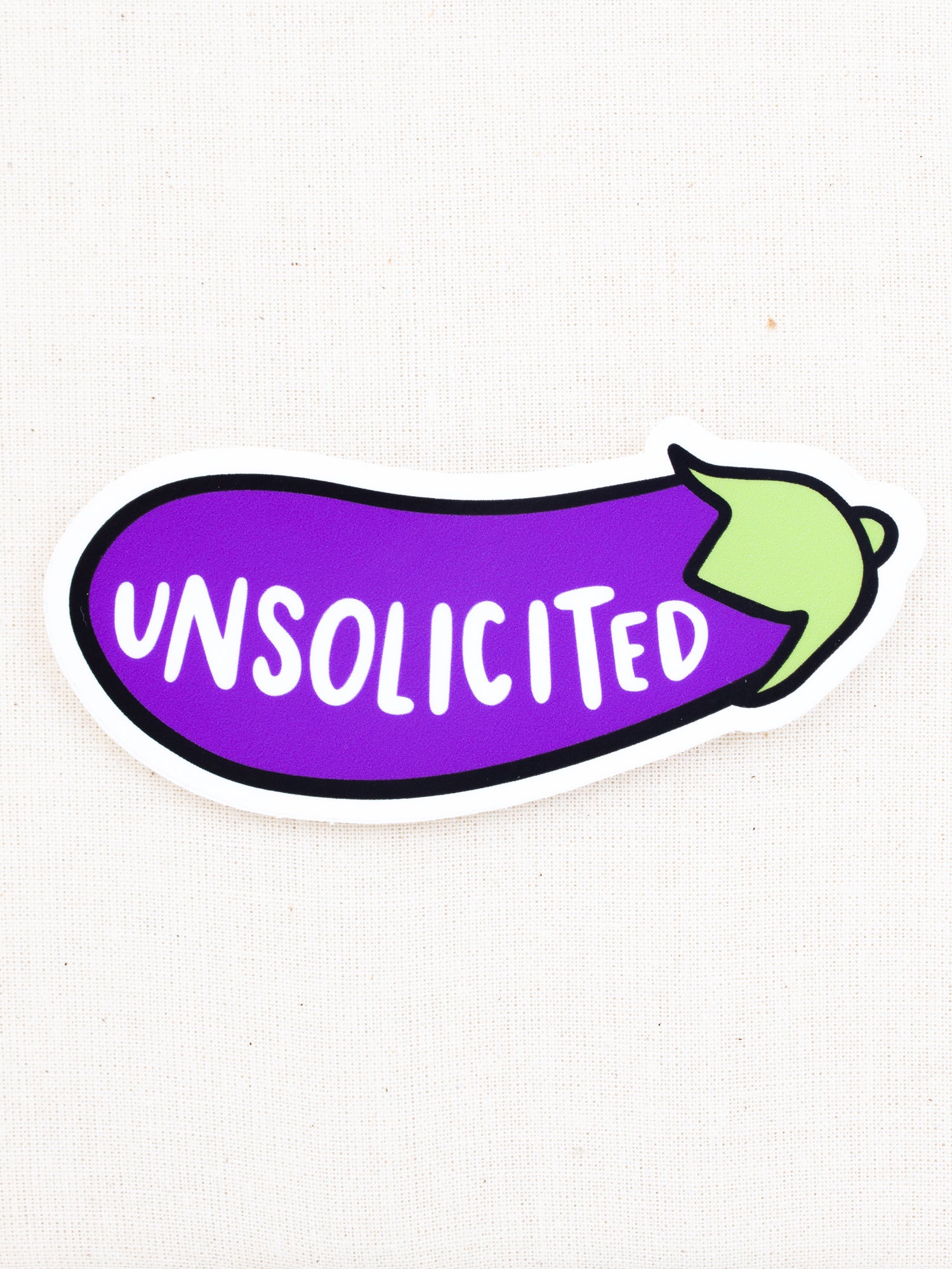 Brittany Paige Unsolicited Eggplant Sticker