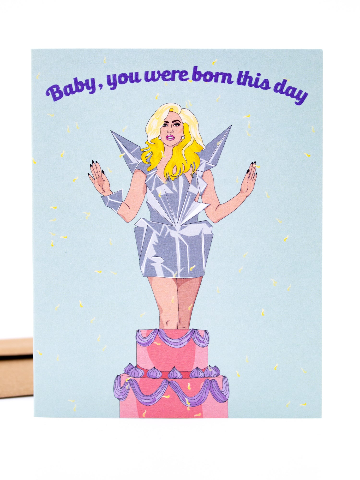 Party Mountain Paper Co. Born This Day Card