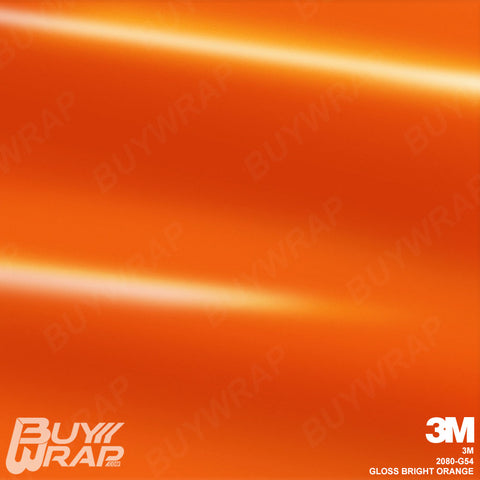 3M™ Satin Neon Fluorescent Orange Vinyl Wrap Film