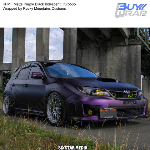 kpmf matte purple black iridescent wrap  k75565  buywrap