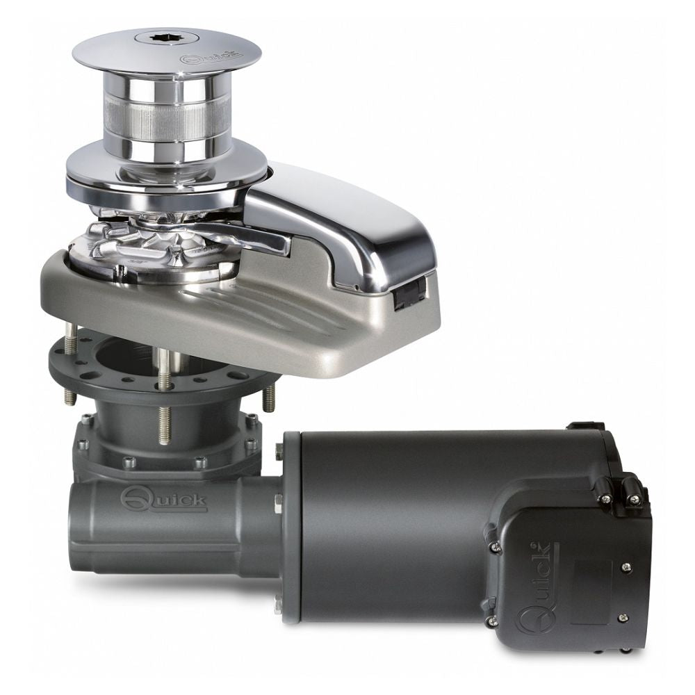 Quick Windlass   Dylan DH4 1500W Vertical Electric 12V Gypsy + Drum 10mm   DIN 766