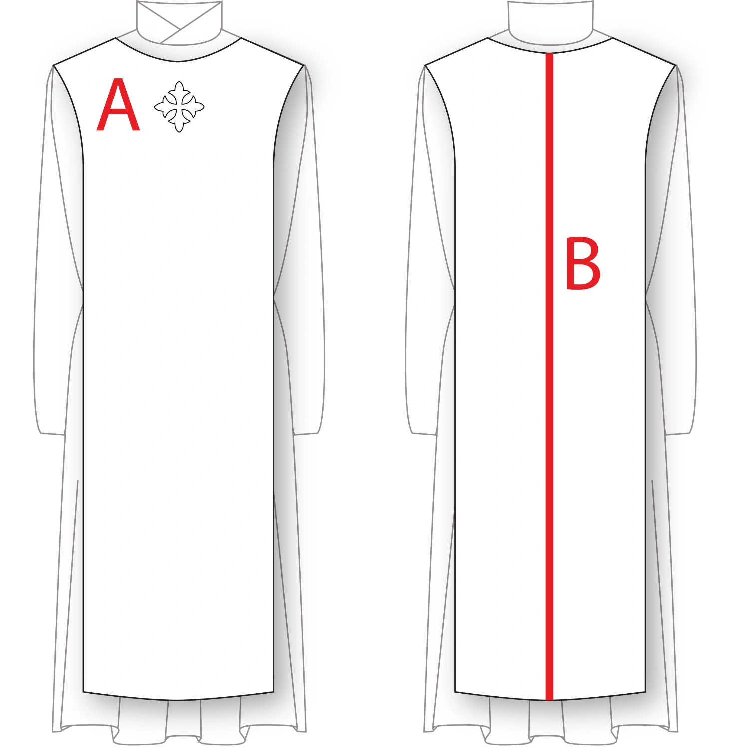 Scapular Choir or Monastic Sewing Pattern | Clergy Church Vestment Pattern