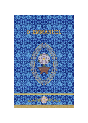 Advent Banner O Emmanuel | Blue or Violet Advent Banner - Ecclesiastical Sewing