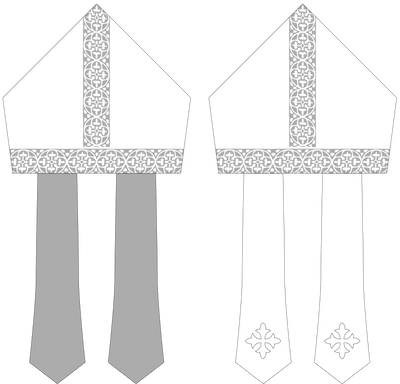 Style 6040 Bishop Mitre Sewing Pattern | Church Pattern