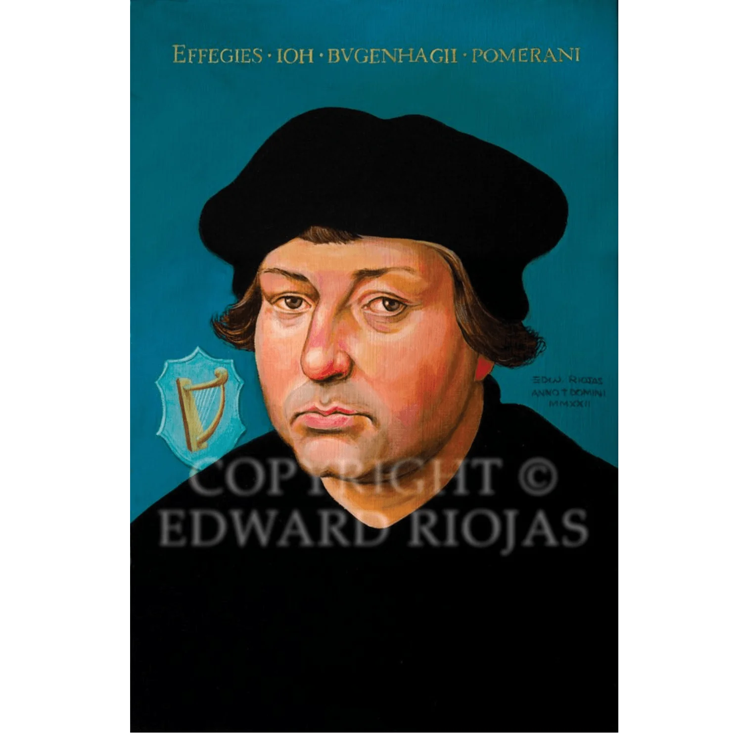 BUGENHAGEN Giclée Print: Iconic Reformation Figure | Edward Riojas Artist