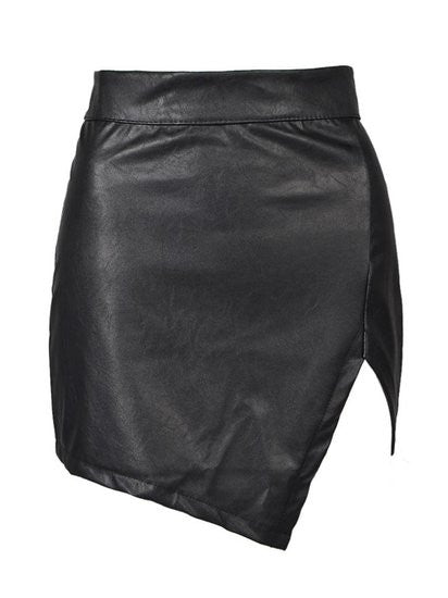 Leather Skirt Black Mini – Lyfie