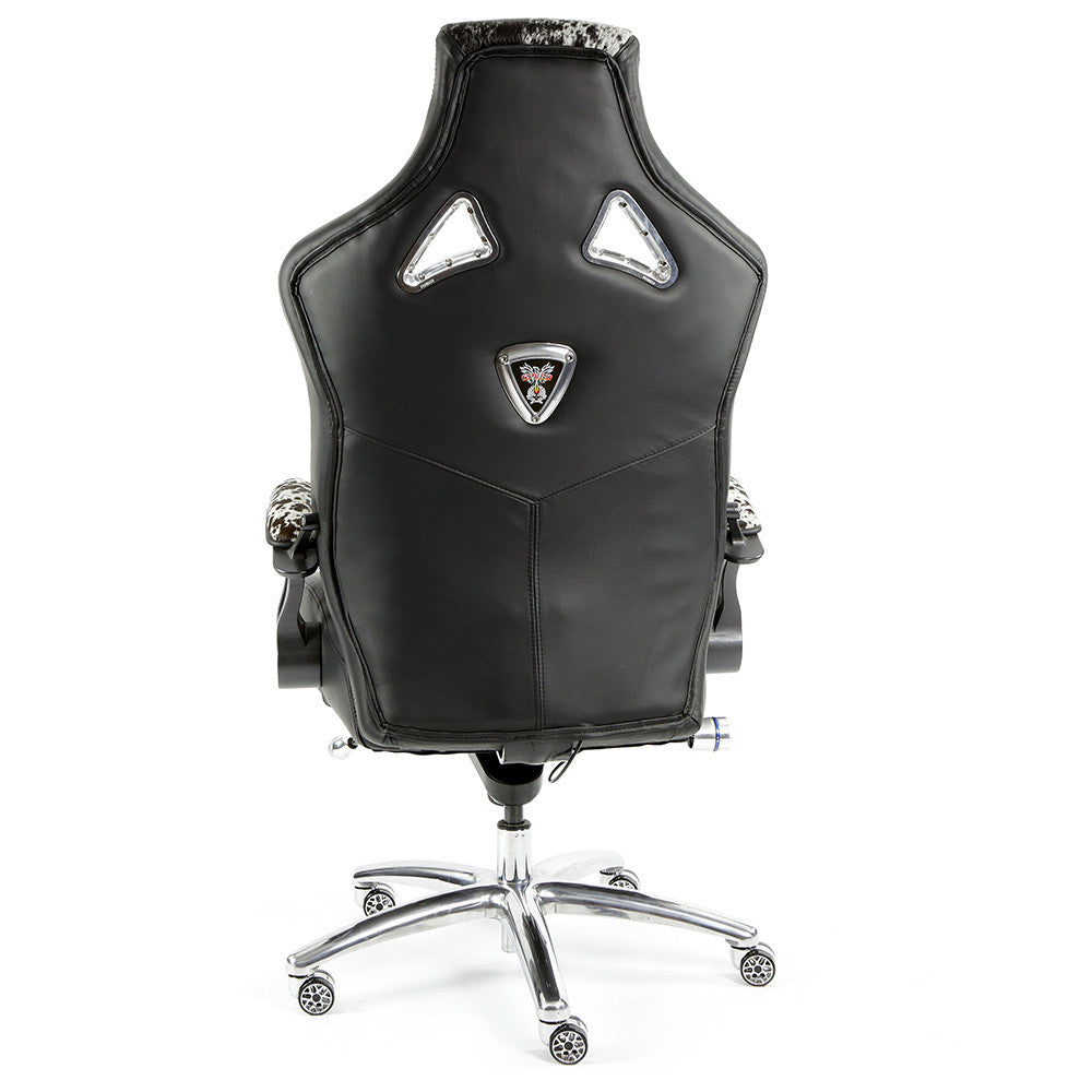 ProMech Racing Speed-998 Office Racing Chair Black Cowhide ...