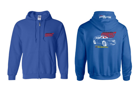 blue subaru hoodie