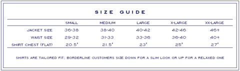 sizing chart