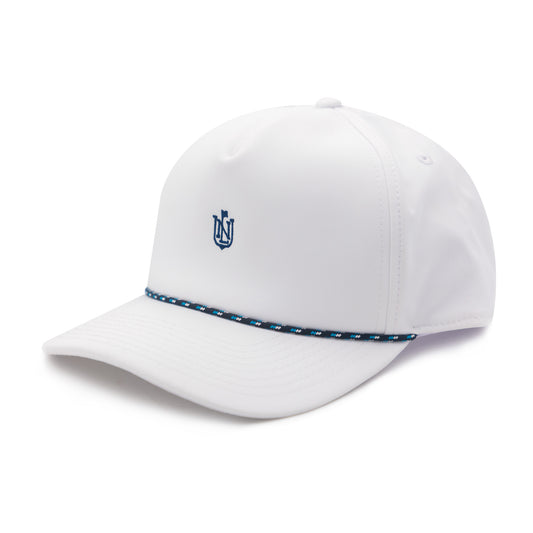 NLU Crest Performance Bucket Hat  White w/ Light Blue Ribbon – No