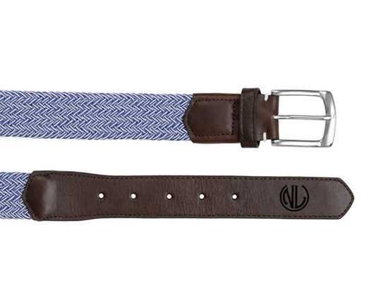 Stripe Club Belt | Stretch White NLU Up – Laying Evergreen H&B & No +