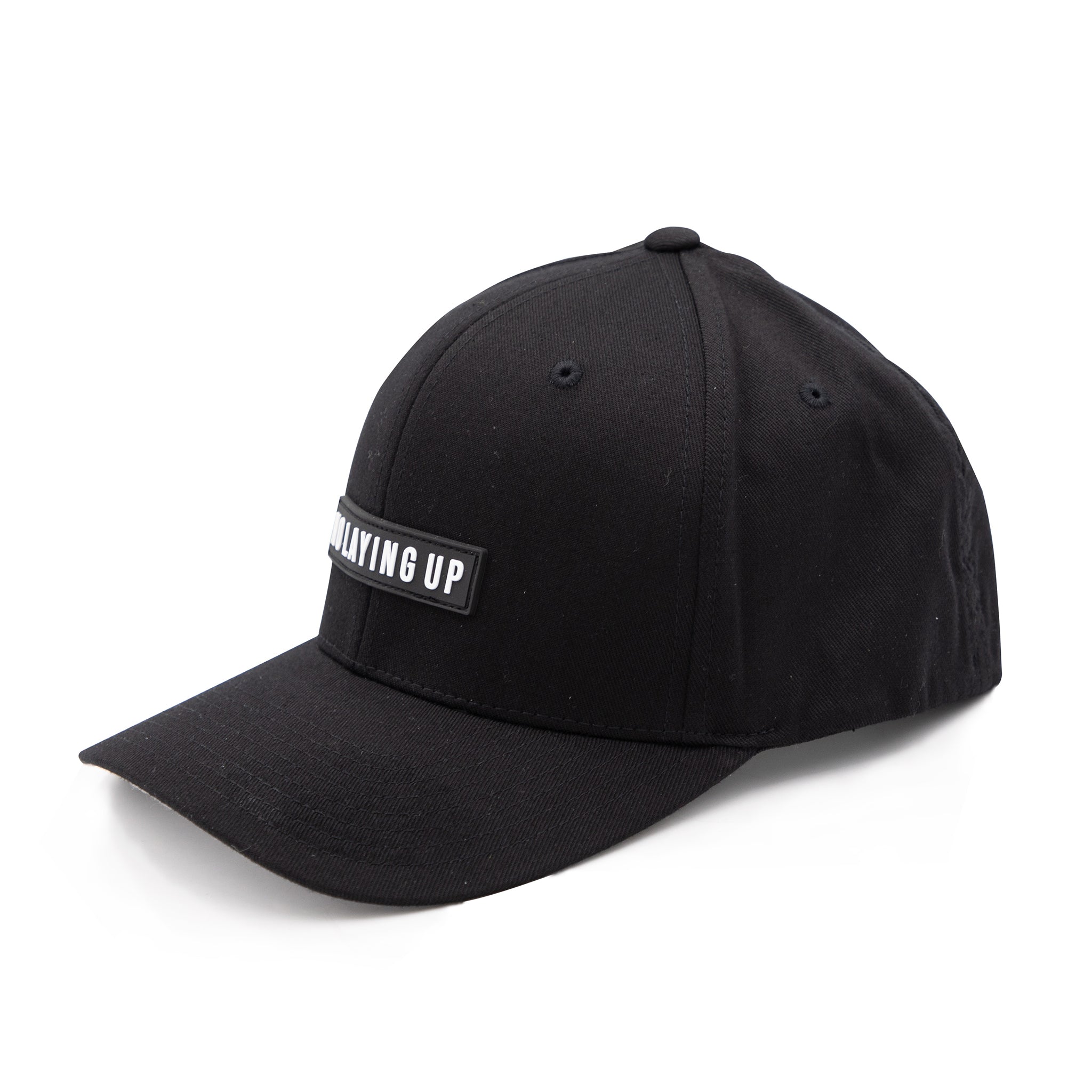 No Laying Up XXL Patch Hat | Black FlexFit with Green and Black Retro