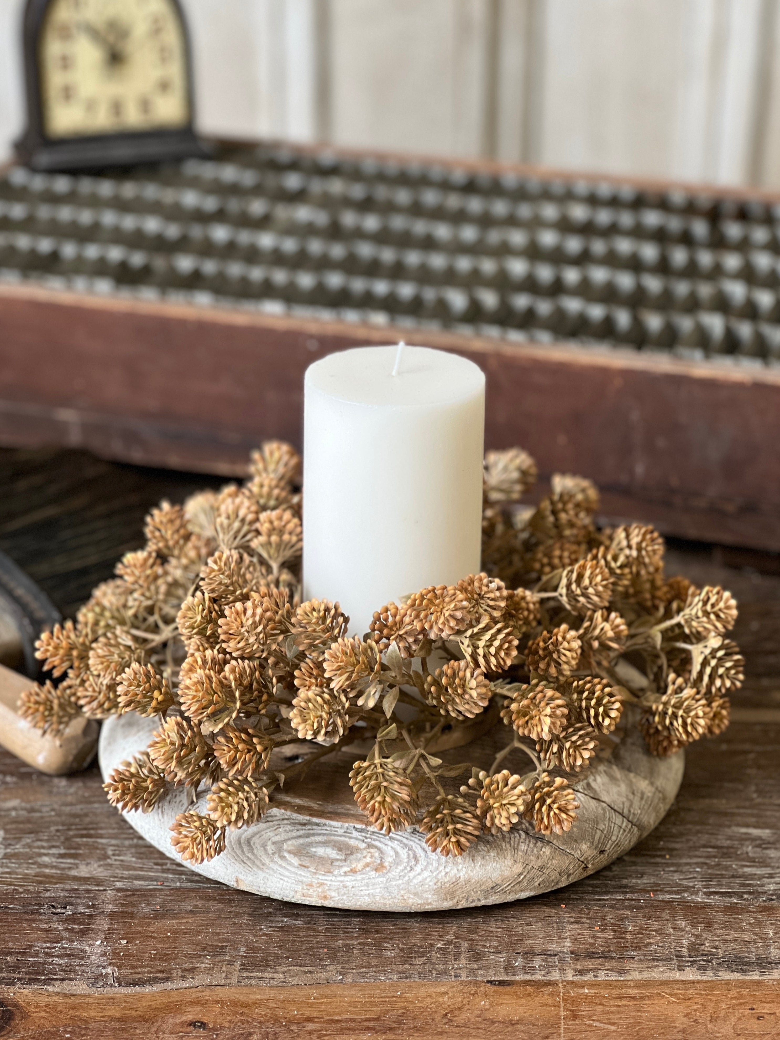 Russet Cone Candle Ring | 3" | Cinnamon | NOT CURRENTLY IN STOCK - SAIL DATE 06/11/2025