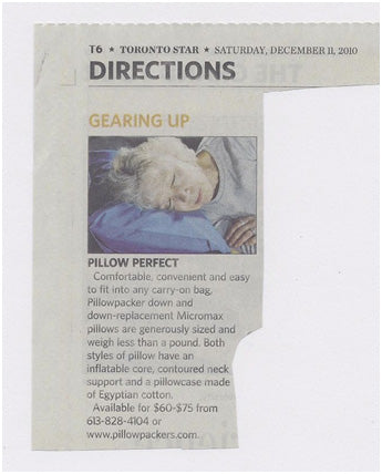 Pillowpackers in the Toronto Sun