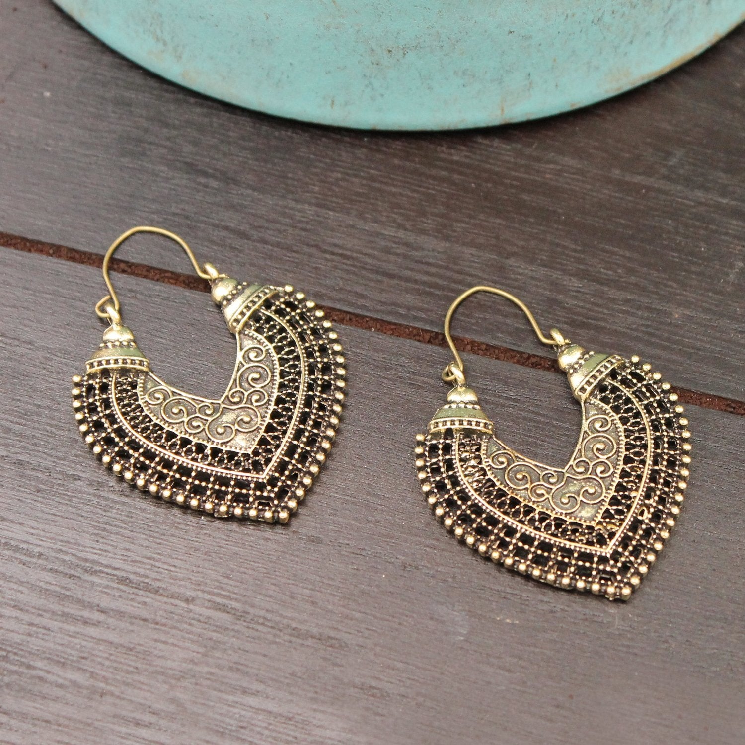 Buy Online Handmade Mina Earrings Tropical in Yellow Color