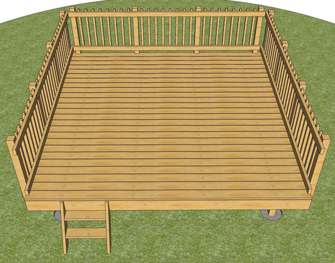 How to Build a 12x12 Island Deck - Paul's Playhouses