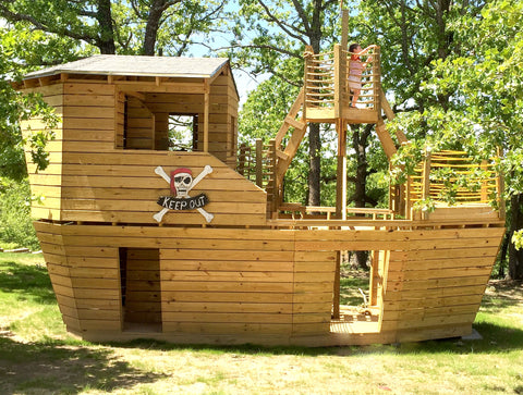 Build a Pirate Ship Playhouse | 8 Plans 