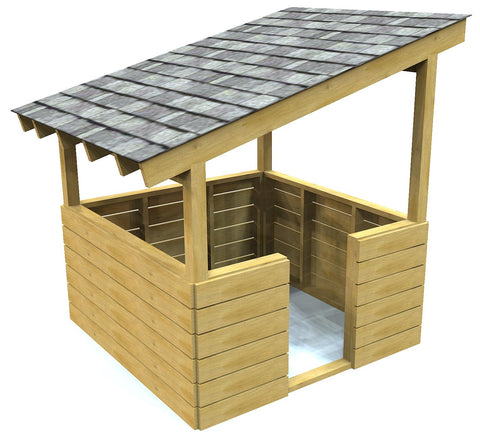Small wooden playhouse plan