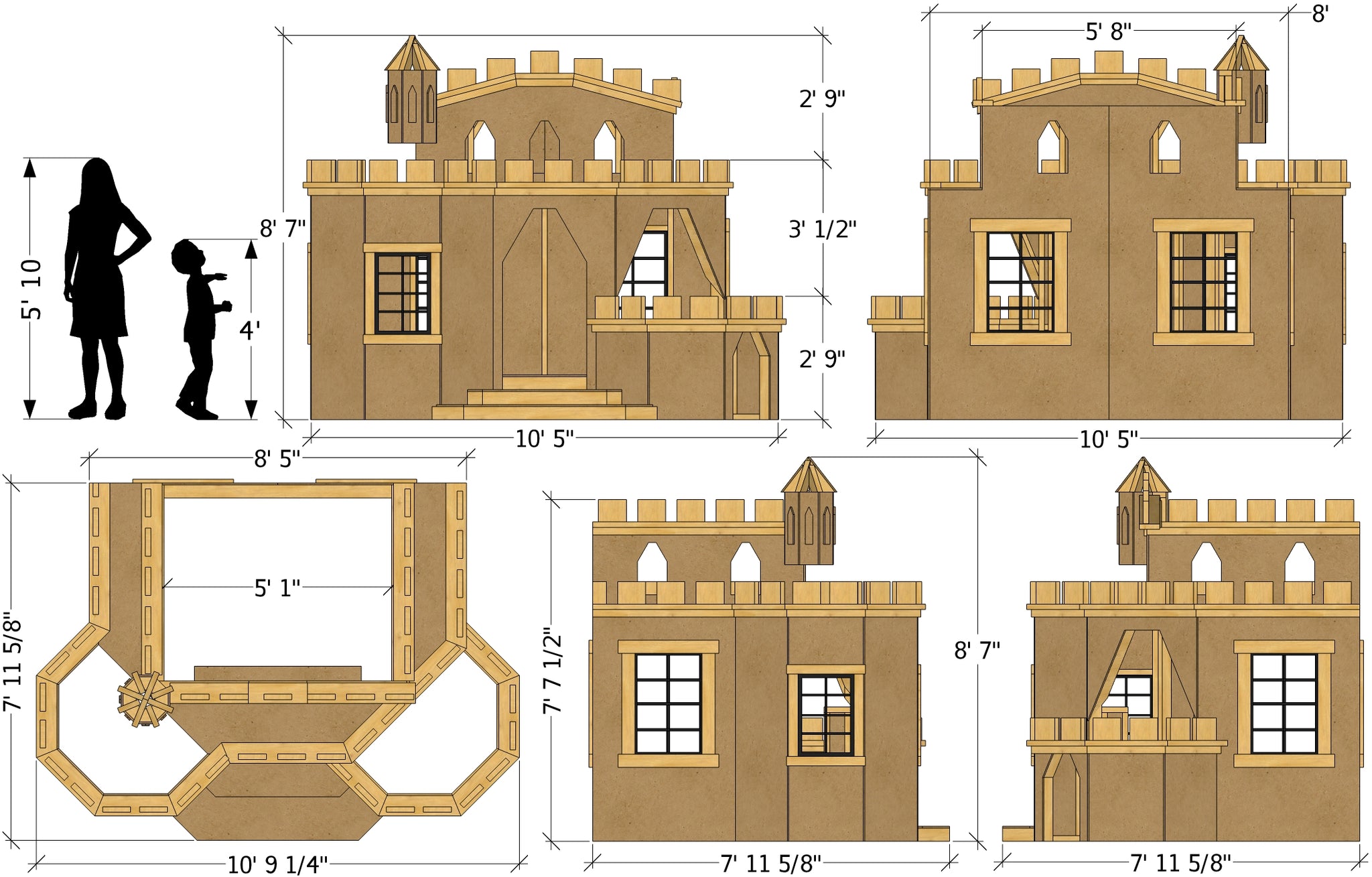 8x10 Indoor "Princess Castle" Plan for Kids – Paul's ...