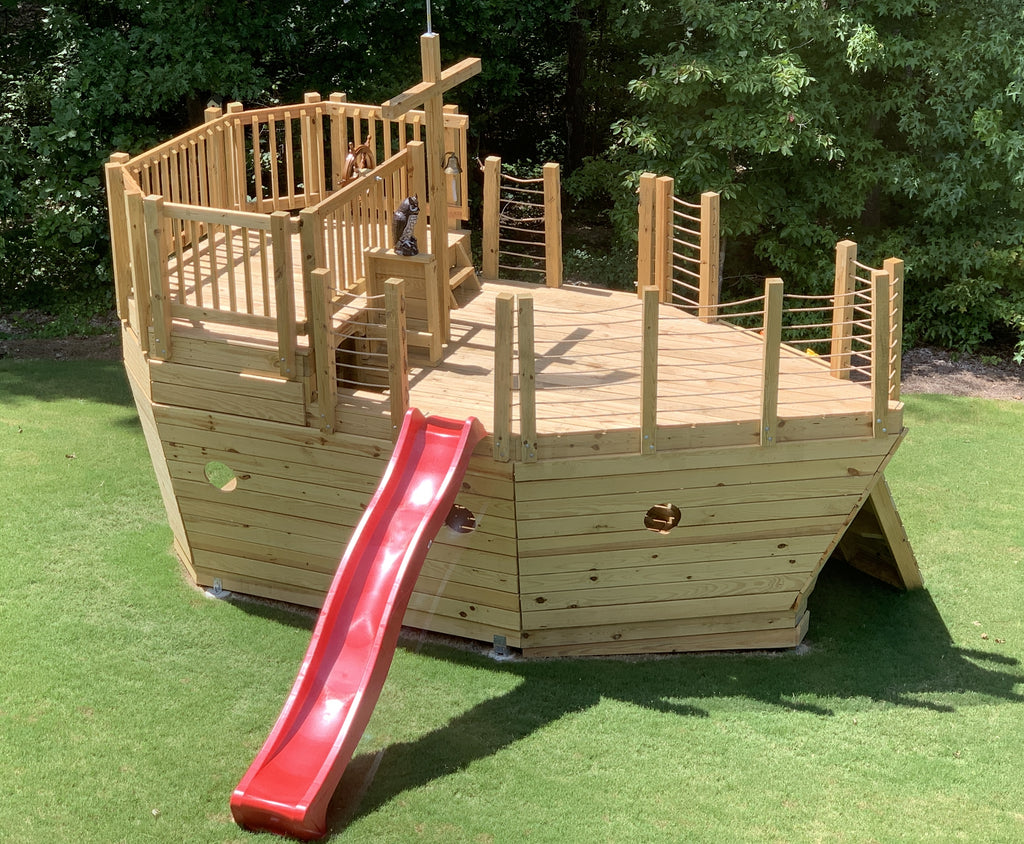 The Backyard Pirate Ship Pirate Ship Playhouse Kids Pirate Ship