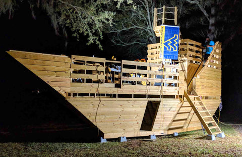 wooden pirate ship playhouse for sale