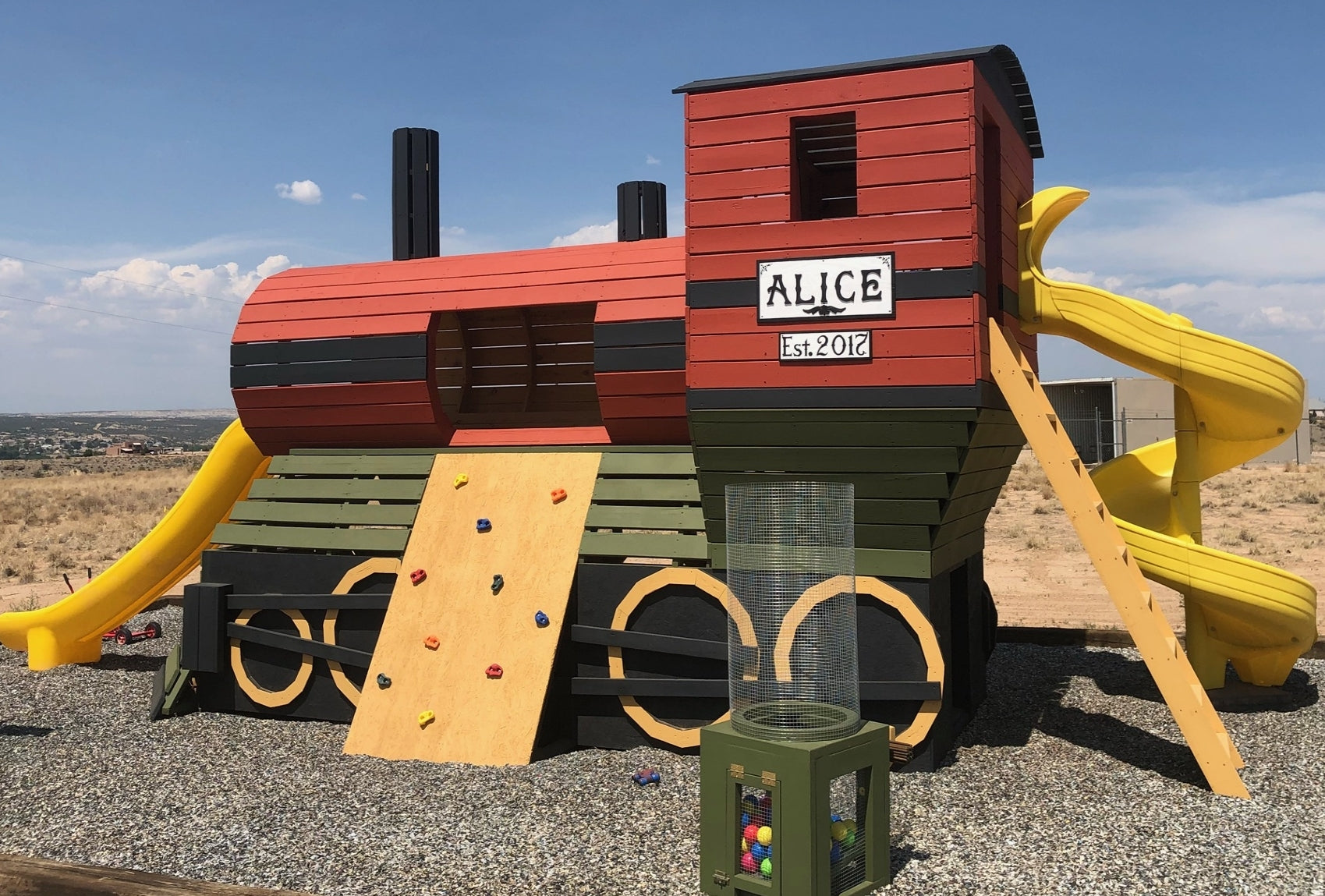 outdoor train playset