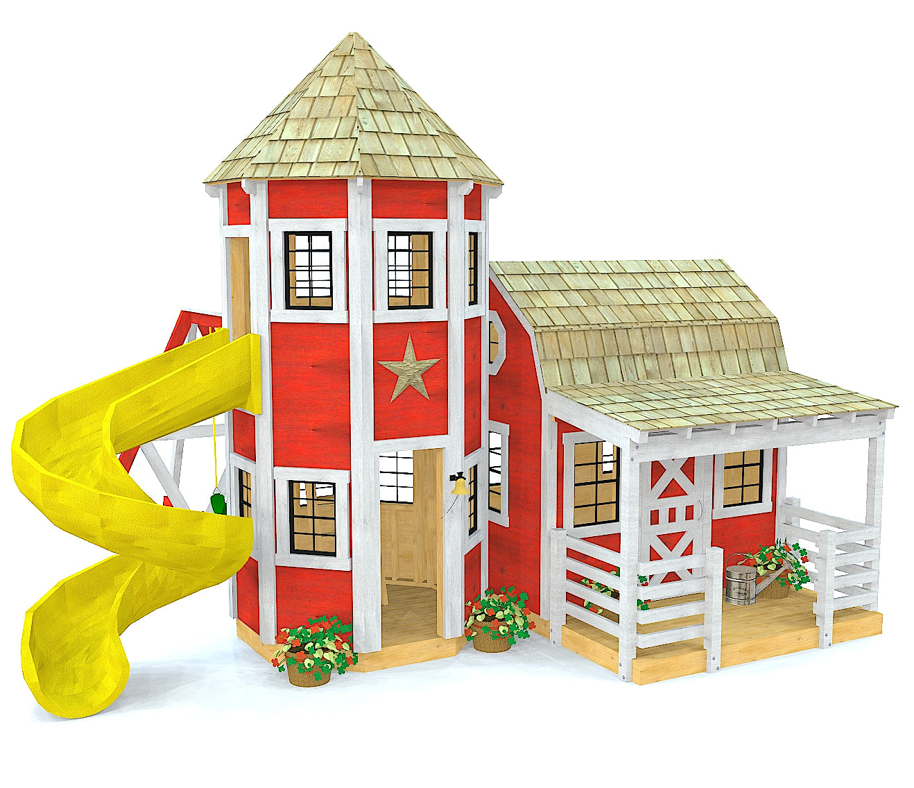 Barn Silo Playhouse Plan For Kids 8x10ft Pauls Playhouses