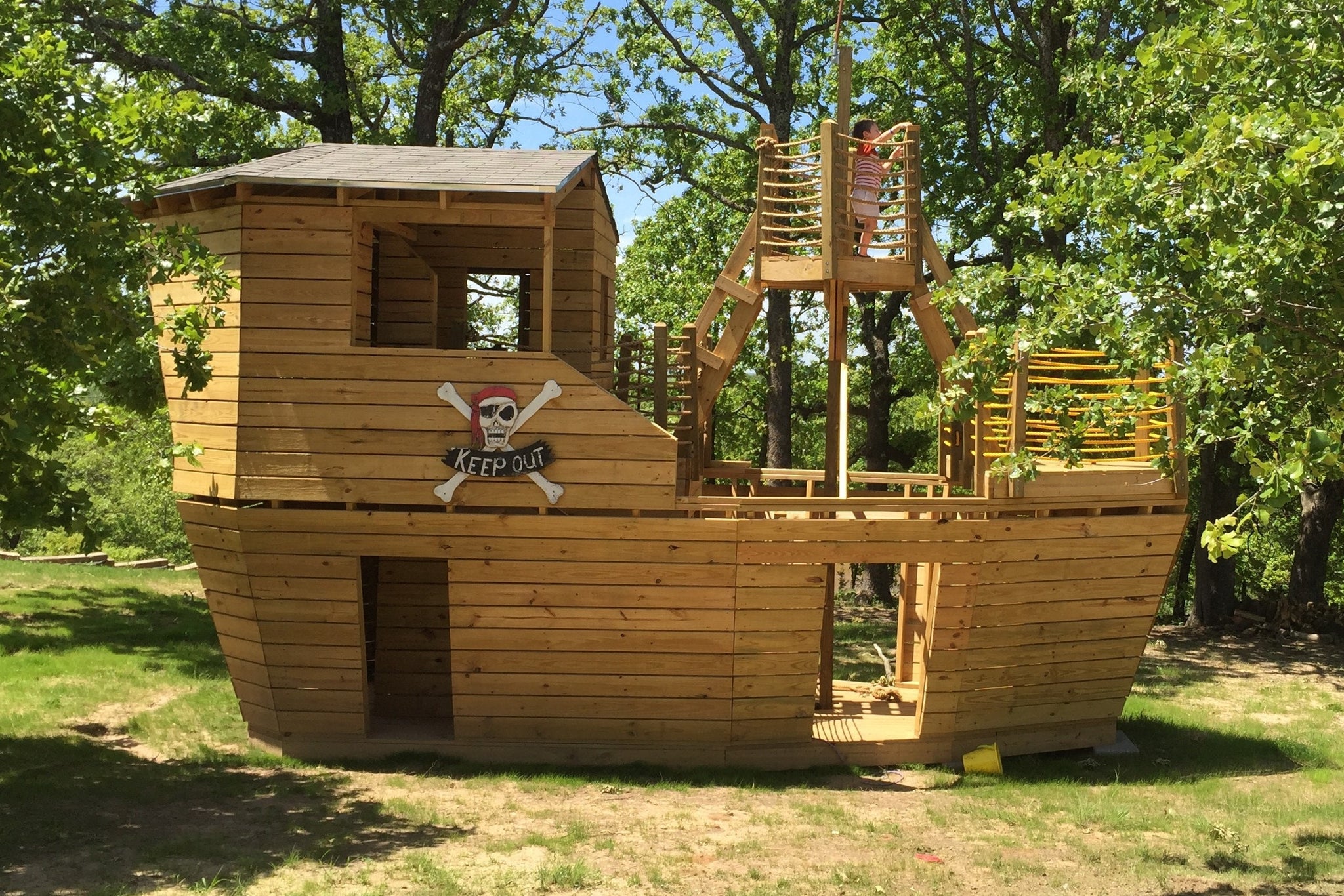 11x19 Davy Jones Locker Pirateship Plan For Kids Pauls Playhouses